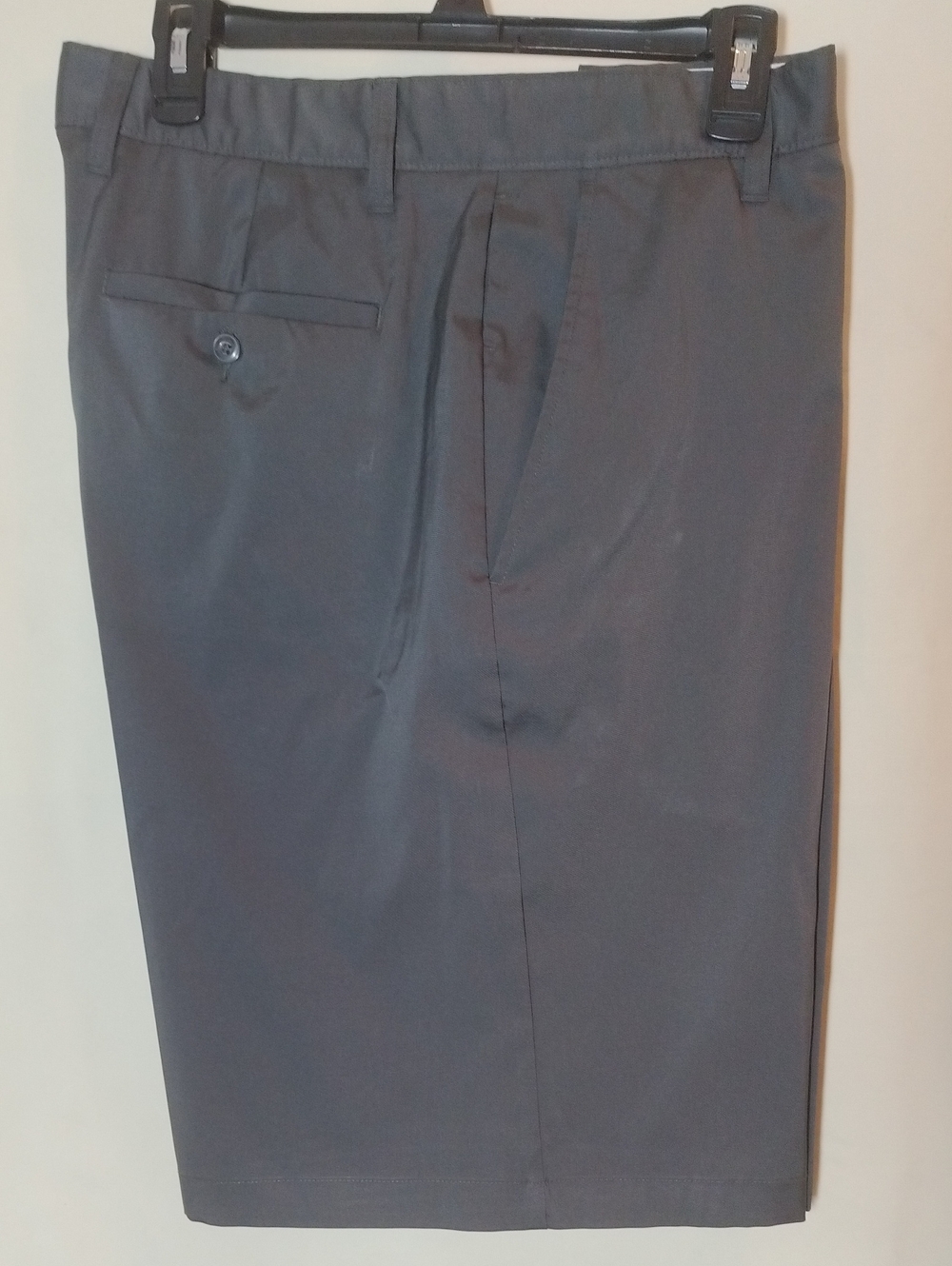 Falls Creek Men's Dark Grey Flat-Front Shorts